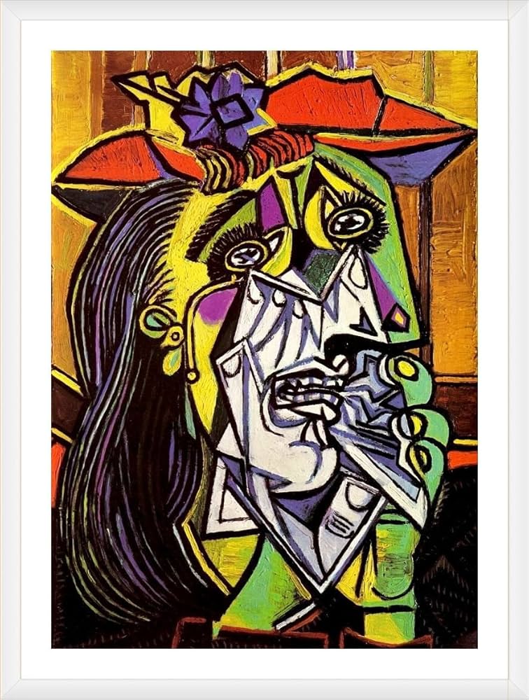 Picasso アート 洋書 Amazon.com: Alonline Art - Weeping Woman by Pablo Picasso